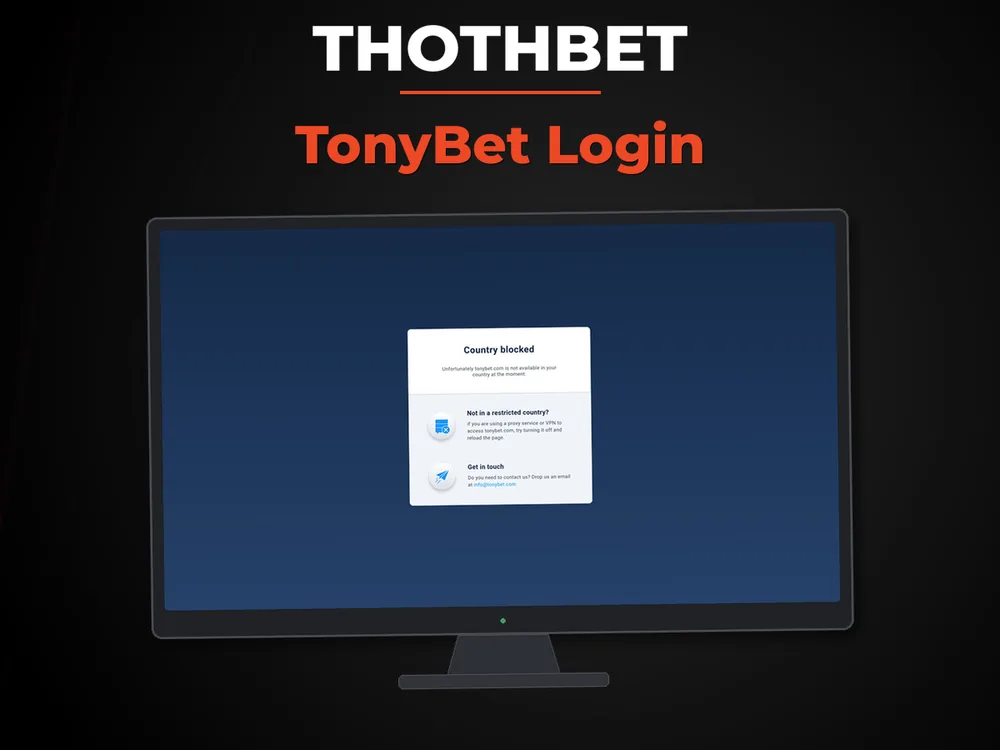 Thothbet - TonyBet Login