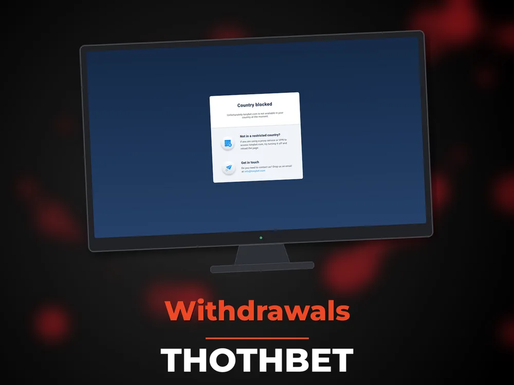Thothbet - Withdrawals